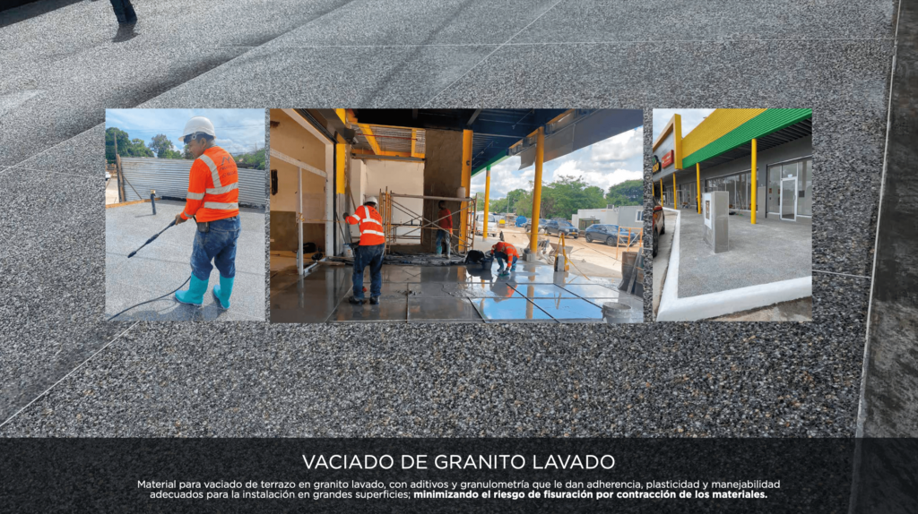 VACIADO DE GRANITO LAVADO